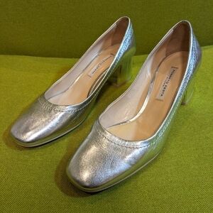 Roberto Festa scarpin pump heels loafer color silver size EU 40
